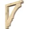 Ekena Millwork Balboa Block Rough Sawn Bracket w/ Offset Brace, Douglas Fir, 6"W x 38"D x 44"H BKT0604X38X44BOA05RDF - alternate 1